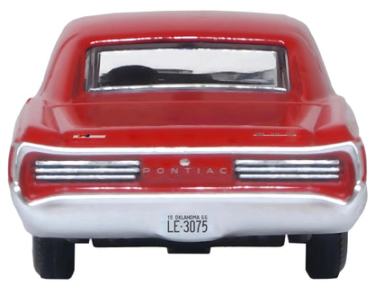 1966 Pontiac GTO Montero Red 1/87 (HO) Scale Diecast Model Car by Oxford Diecast