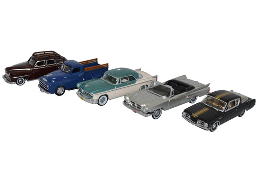 Chrysler Centenary 5 Piece Set 1/87 (HO) Scale Diecast Model Cars by Oxford Diecast