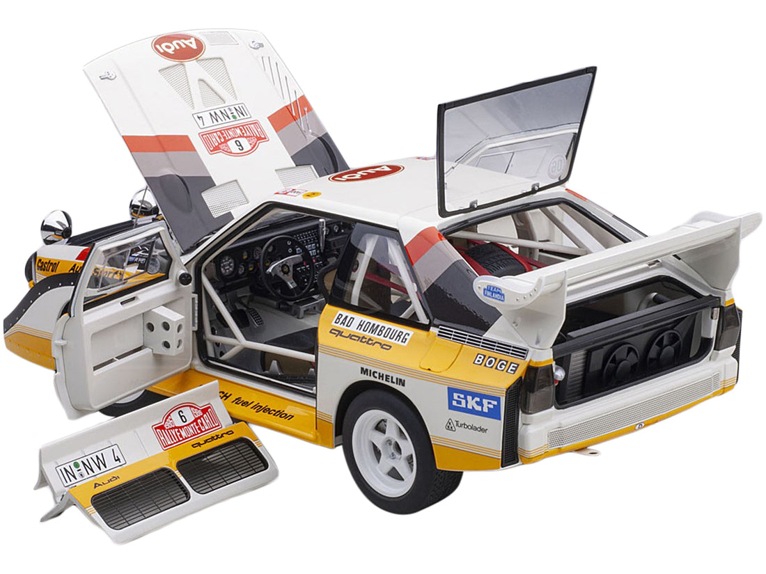 Audi Sport Quattro S1 #6 H. Mikkola - A. Hertz Rally Monte Carlo (1986) 1/18 Model Car by Autoart