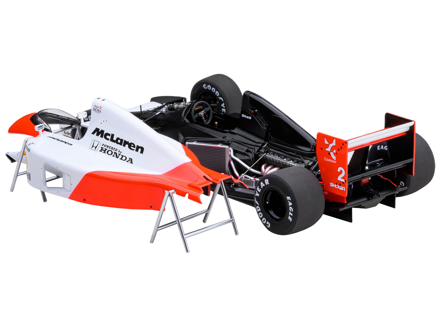 McLaren Honda MP4/6 #2 Gerhard Berger Winner Formula One F1 Japanese GP (1991) (with McLaren Logo) 1/18 Model Car by Autoart