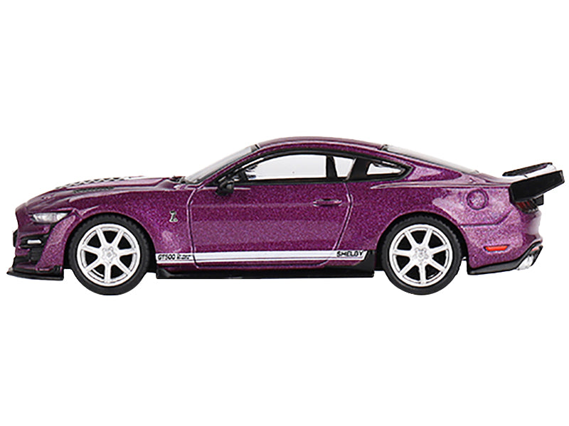 Shelby GT500 Dragon Snake Concept Fuchsia Metallic with White Stripes Limited Edition to 4800 pieces Worldwide 1/64 Diecast Model Car by True Scale Miniatures