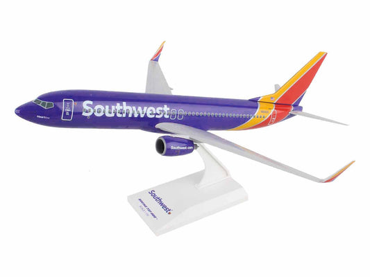 Boeing 737-800 Commercial Aircraft "Southwest Airlines - Heart One" (N8642E) Blue with Striped Tail (Snap-Fit) 1/130 Plastic Model by Skymarks