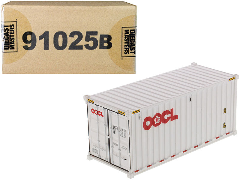 20' Dry Goods Sea Container "OOCL" White "Transport Series" 1/50 Model by Diecast Masters