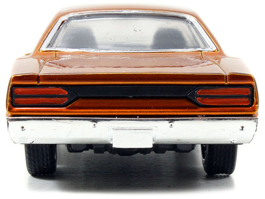 Dom's Plymouth Road Runner Orange Metallic with Matt Black Hood "Fast & Furious" Series 1/32 Diecast Model Car by Jada