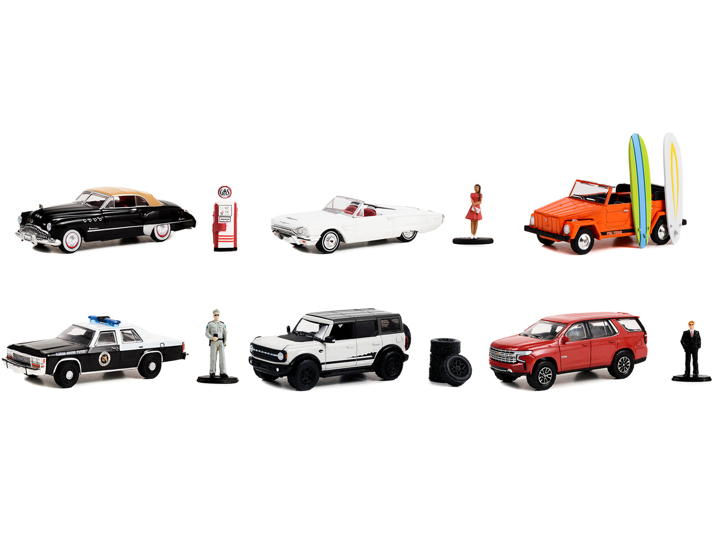 "The Hobby Shop" Set of 6 pieces Series 14 1/64 Diecast Model Cars by Greenlight