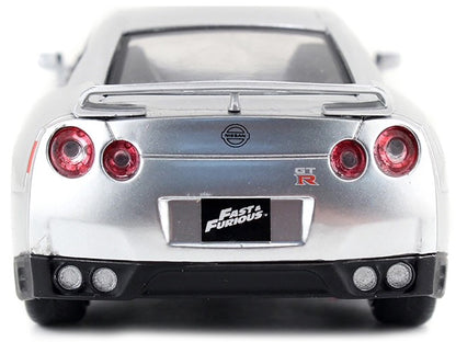 Brian's Nissan GT-R (R35) Silver Metallic "Fast & Furious" Movie 1/32 Diecast Model Car by Jada