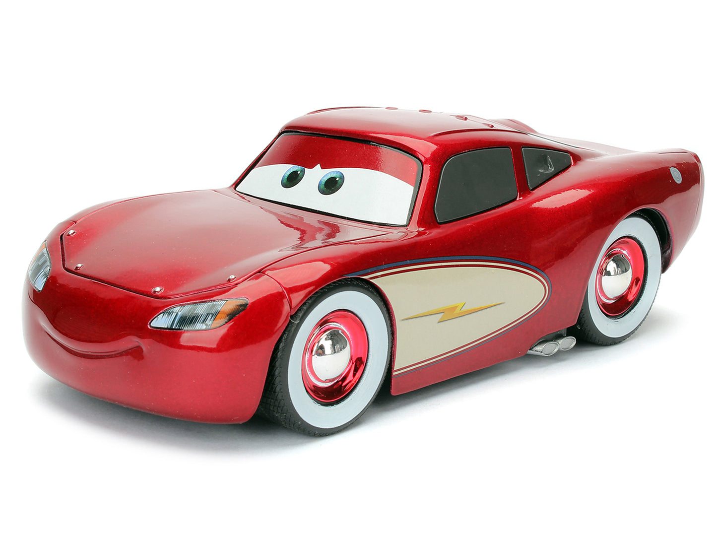 Cruising Lightning McQueen Red Metallic with Extra Wheels Disney & Pixar "Cars" Movie "Hollywood Rides" Series Diecast Model Car by Jada