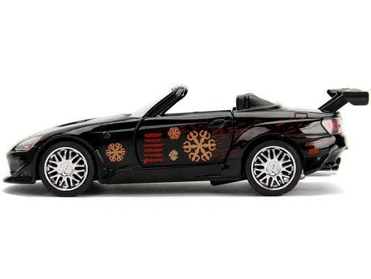 Honda S2000 Convertible Black with Graphics "Fast & Furious" Movie 1/32 Diecast Model Car by Jada