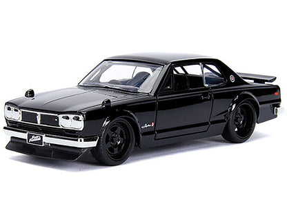 Brian's Nissan Skyline 2000 GT-R (KPGC10) Black "Fast & Furious" Movie 1/32 Diecast Model Car by Jada