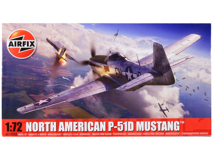 Level 1 Model Kit North American P-51D Mustang Fighter Aircraft 1/72 Plastic Model Kit by Airfix