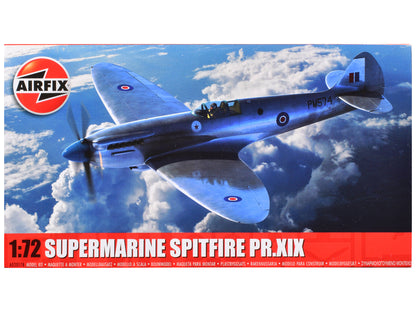 Level 1 Model Kit Supermarine Spitfire PR.XIX Fighter Aircraft 1/72 Plastic Model Kit by Airfix