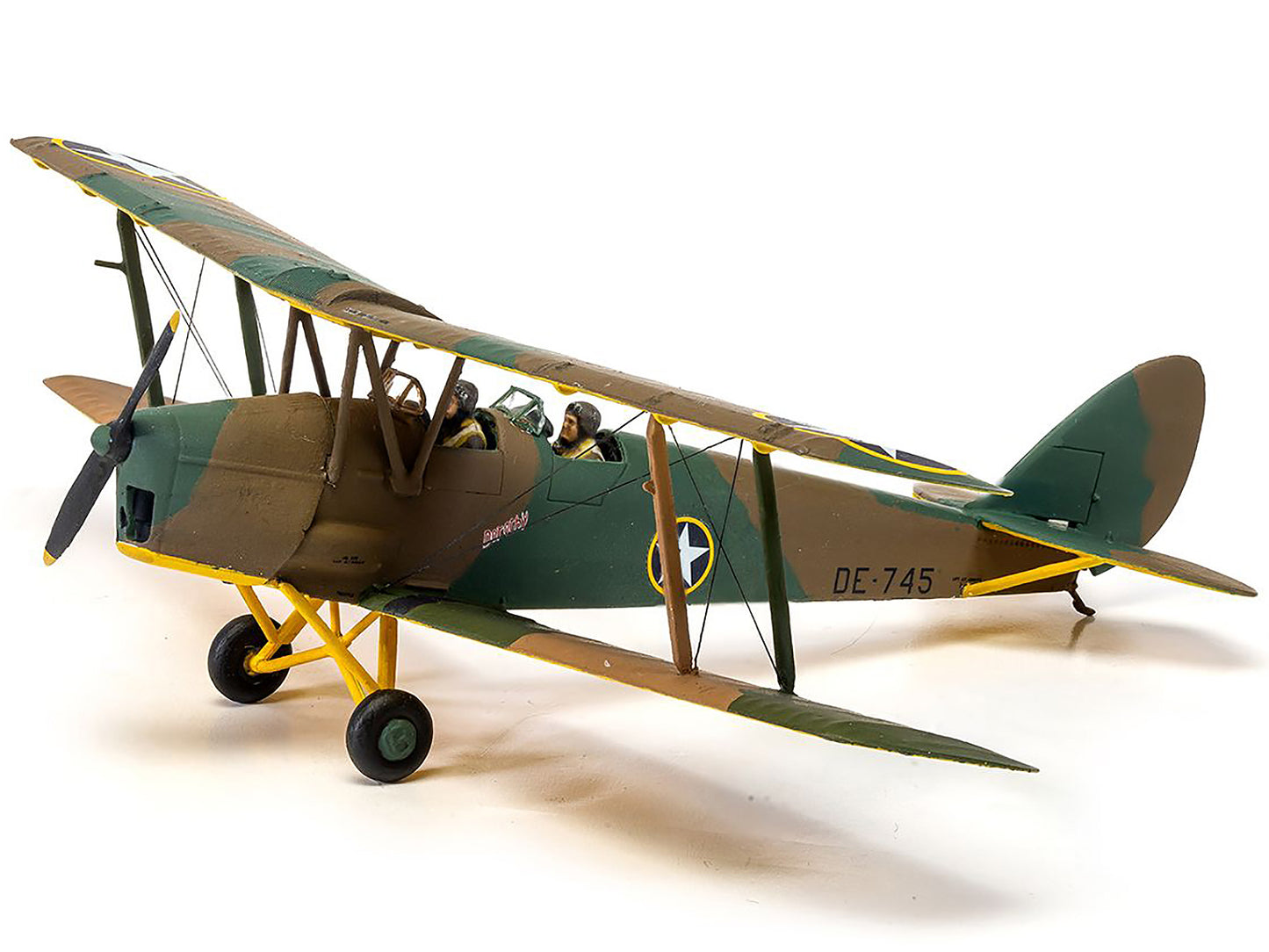 Level 2 Model Kit De Havilland Tiger Moth Aircraft with 2 Scheme Options 1/72 Plastic Model Kit by Airfix