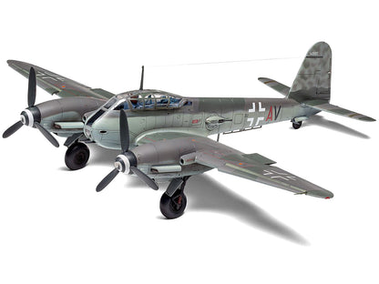 Level 2 Model Kit Messerschmitt Me410A-1/U2 & U4 Fighter-Bomber Aircraft with 2 Scheme Options 1/72 Plastic Model Kit by Airfix