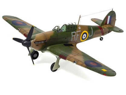 Level 2 Model Kit Hawker Hurricane Mk.I Fighter Aircraft with 2 Scheme Options 1/48 Plastic Model Kit by Airfix