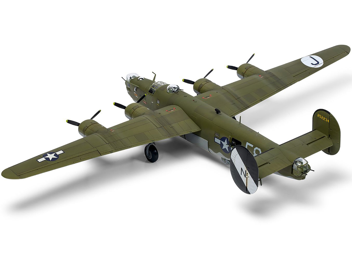 Level 3 Model Kit Consolidated B-24H Liberator Bomber Aircraft with 2 Scheme Options 1/72 Plastic Model Kit by Airfix