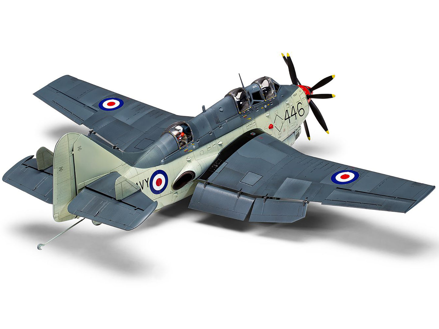 Level 4 Model Kit Fairey Gannet AS.1/AS.4 Aircraft with 3 Scheme Options 1/48 Plastic Model Kit by Airfix