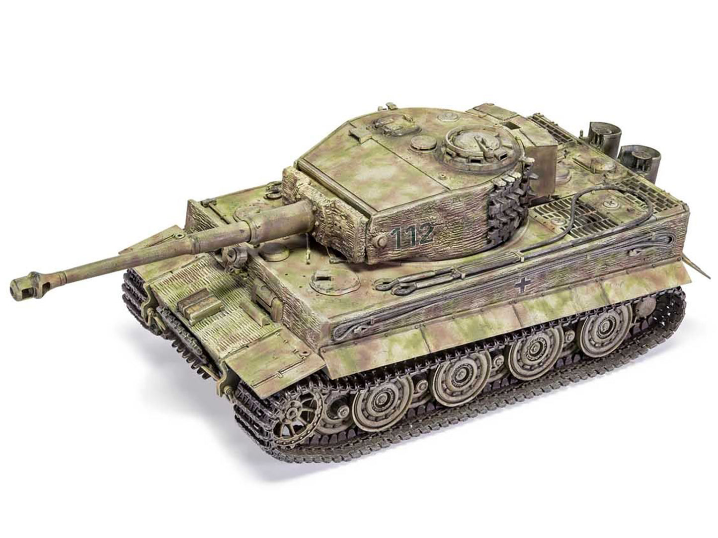 Level 3 Model Kit Tiger I "Late Version" Tank with 2 Scheme Options 1/35 Plastic Model Kit by Airfix