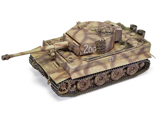 Level 3 Model Kit Tiger I "Late Version" Tank with 2 Scheme Options 1/35 Plastic Model Kit by Airfix
