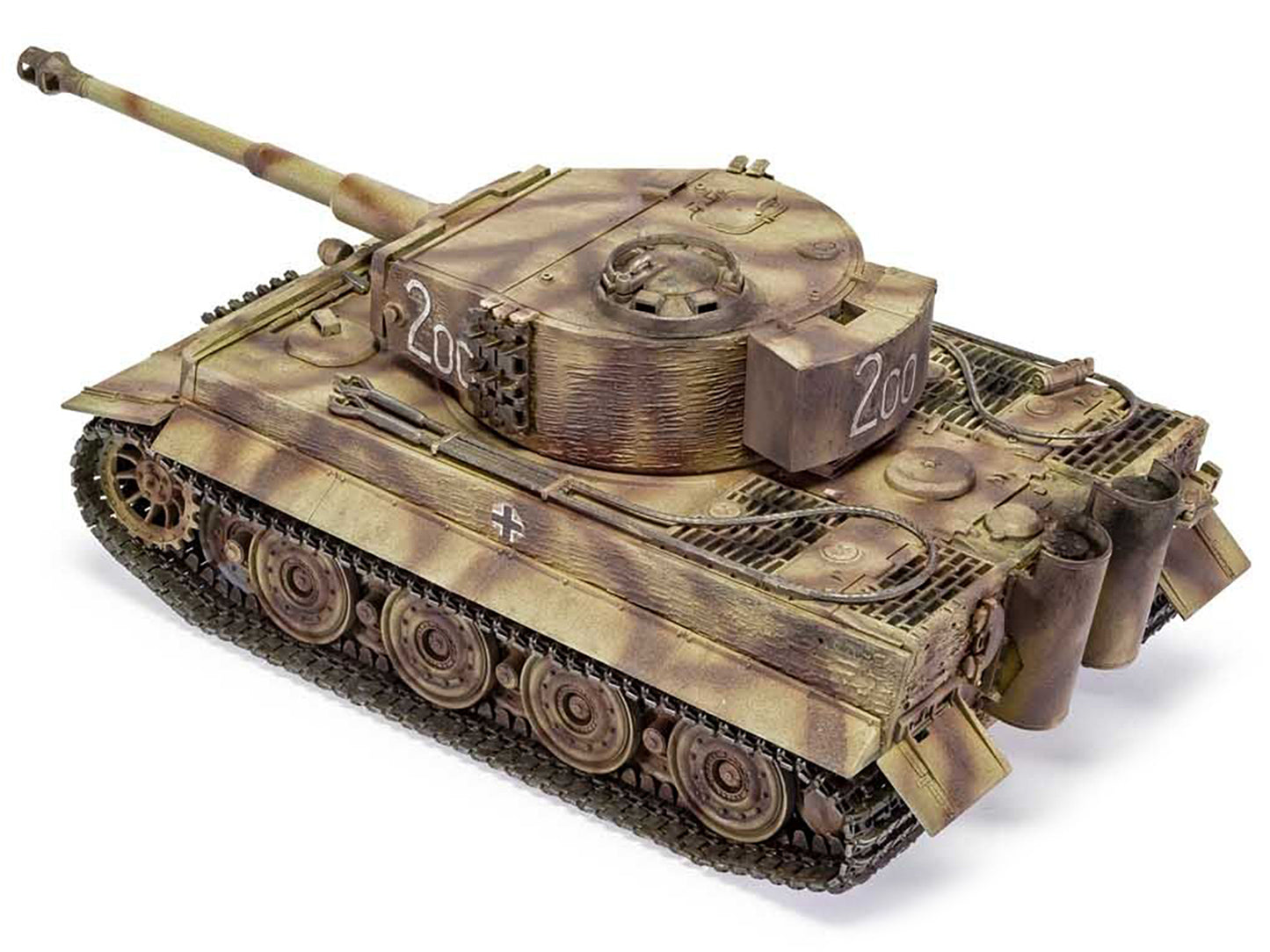 Level 3 Model Kit Tiger I "Late Version" Tank with 2 Scheme Options 1/35 Plastic Model Kit by Airfix