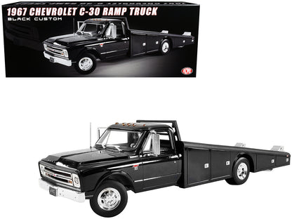 1967 Chevrolet C-30 Ramp Truck Black Limited Edition to 476 pieces Worldwide 1/18 Diecast Model Car by ACME