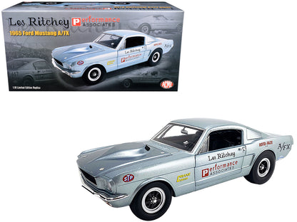 1965 Ford Mustang A/FX "Performance Associates - Les Ritchey" Silver Metallic with Graphics Limited Edition to 318 pieces Worldwide 1/18 Diecast Model Car by ACME