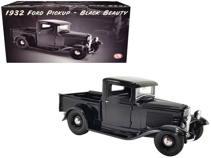 1932 Ford Pickup Truck "Black Beauty" Black Limited Edition to 468 pieces Worldwide 1/18 Diecast Model Car by ACME