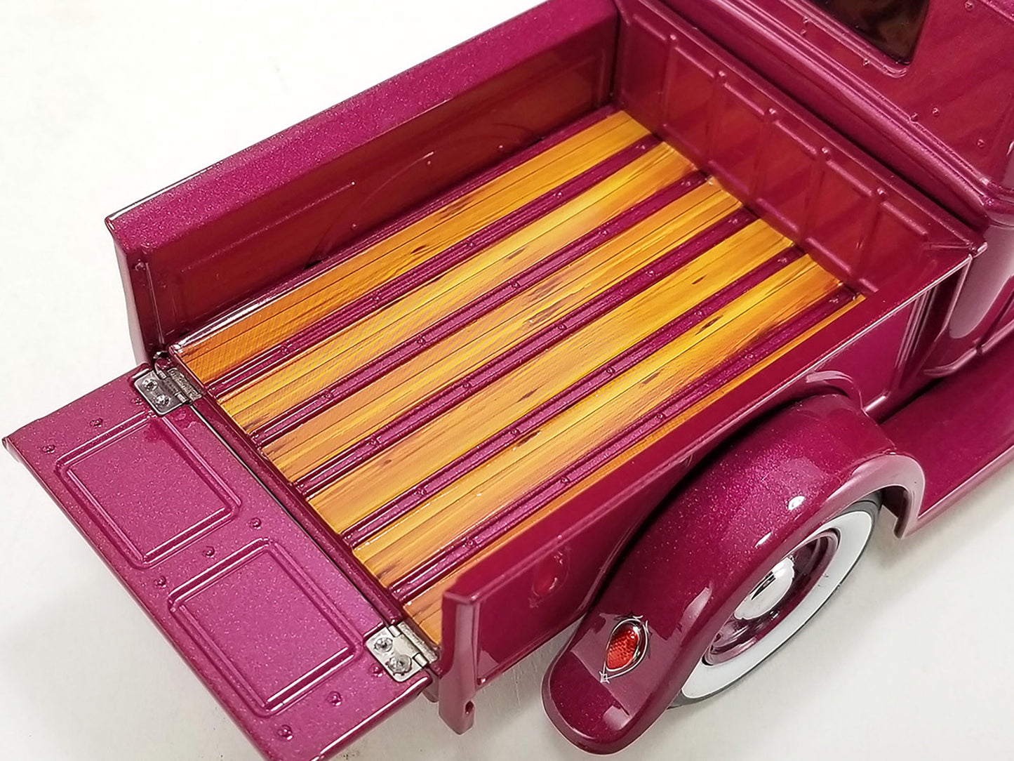 1932 Ford Hot Rod Pickup Truck "Grand National Deuce Series #7" Cotton Candy Pink Metallic with White Graphics Limited Edition to 456 pieces Worldwide 1/18 Diecast Model Car by ACME