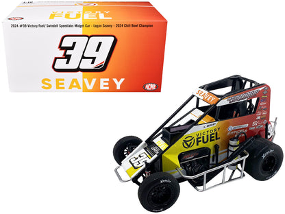 Midget Sprint Car #39 Logan Seavey "Victory Fuel" Swindell Speedlabs Champion "Chili Bowl" (2024) 1/18 Diecast Model Car by ACME