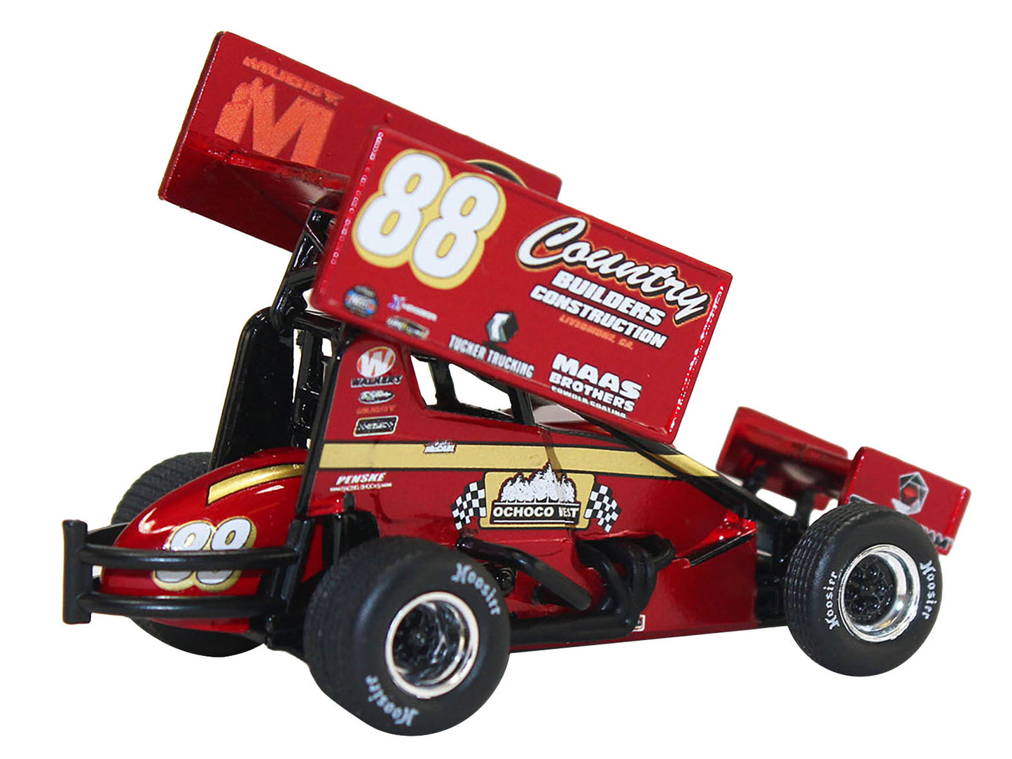 Winged Sprint Car #88 Austin McCarl "Country Builders Construction" Country Builders Racing "World of Outlaws" (2023) 1/18 Diecast Model Car by ACME