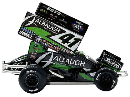 Winged Sprint Car #41 Carson Macedo "Albaugh" Jason Johnson Racing "World of Outlaws" (2024) 1/18 Diecast Model Car by ACME