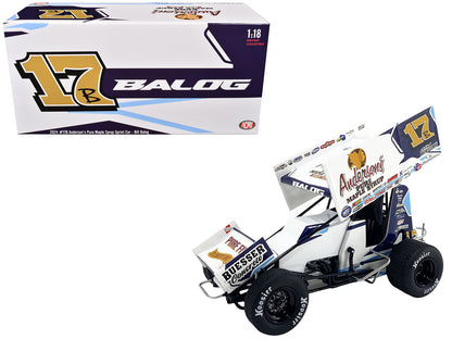 Winged Sprint Car #17B Bill Balog "Anderson's Pure Maple Syrup" B Squared Motorsports "World of Outlaws" (2024) 1/18 Diecast Model Car by ACME