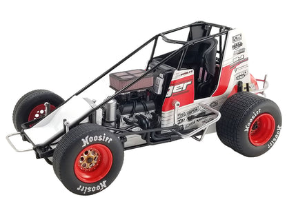 Winged Sprint Car #5W Lucas Wolfe "Old Milwaukee" Allebach Racing "World of Outlaws" (2024) 1/50 Diecast Model Car by ACME