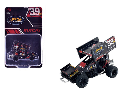 Winged Sprint Car #39M Anthony Macri "C&D Rigging - J&S Classics" Macri Motorsports "World of Outlaws" (2024) 1/50 Diecast Model Car by ACME