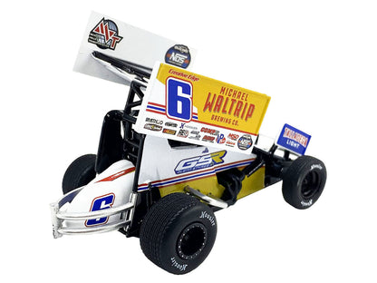 Winged Sprint Car #6 Bill Rose "Michael Waltrip Brewing Co." Glenn Styres Racing "World of Outlaws" (2024) 1/50 Diecast Model Car by ACME