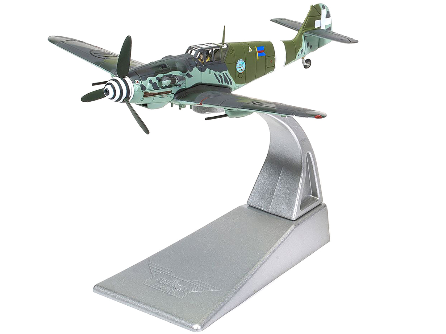 Messerschmitt Me109G-6 (Trop) Fighter Aircraft "Maggiore Antonio Vizzotto 150 Gruppo Gigi Tre Osei Regia Aeronautica Sicily" (July 1943) "The Aviation Archive" Series 1/72 Diecast Model by Corgi