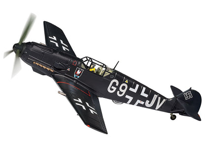 Messerschmitt Bf 109E-4 Fighter Aircraft "G9+JV Nightfighter Operations Dusseldorf Germany" (1941) Luftwaffe "The Aviation Archive" Series 1/72 Diecast Model by Corgi