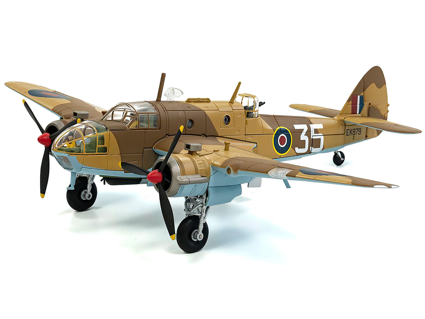 Bristol Beaufort MkIa Bomber Aircraft "EK979 Middle East Check and Conversion Unit" (1944) British Royal Air Force "The Aviation Archive" Series 1/72 Diecast Model by Corgi