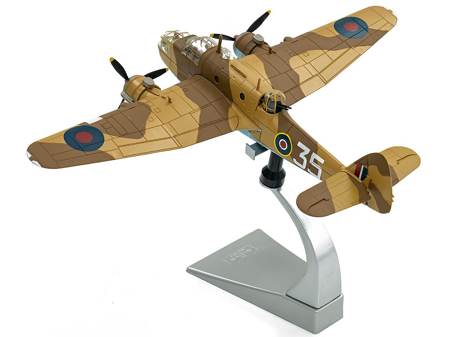 Bristol Beaufort MkIa Bomber Aircraft "EK979 Middle East Check and Conversion Unit" (1944) British Royal Air Force "The Aviation Archive" Series 1/72 Diecast Model by Corgi