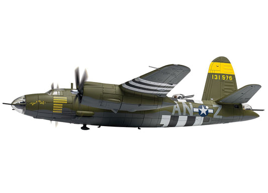 Martin B-26B Marauder Bomber Aircraft "Dinah Might 553rd Bombardment Squadron 386th Bombardment Group D-Day" (1944) United States Army Air Forces "The Aviation Archive" Series 1/72 Diecast Model by Corgi