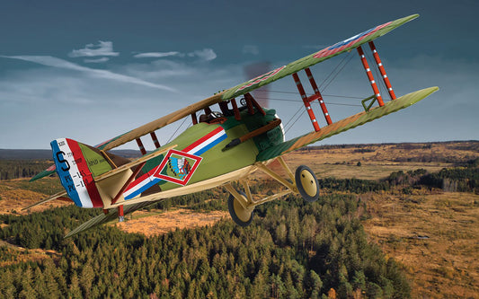 SPAD S.XIII Aircraft "Captain Robert Soubiran 103rd Aero Squadron USAS Foucaucourt Aerodrome France" (1918) United States Army Air Service "The Aviation Archive" Series 1/48 Diecast Model by Corgi