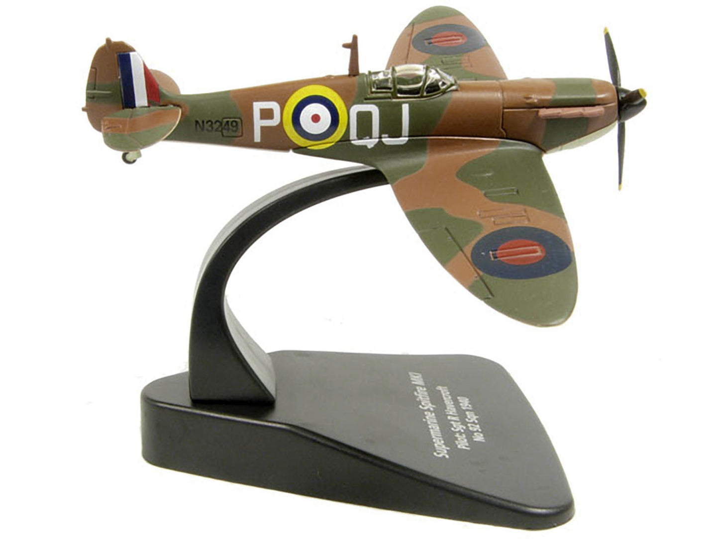 Supermarine Spitfire MK1 SGT R. Havercroft No 92 Sqn 1940 1/72 Diecast Model Airplane by Oxford Diecast