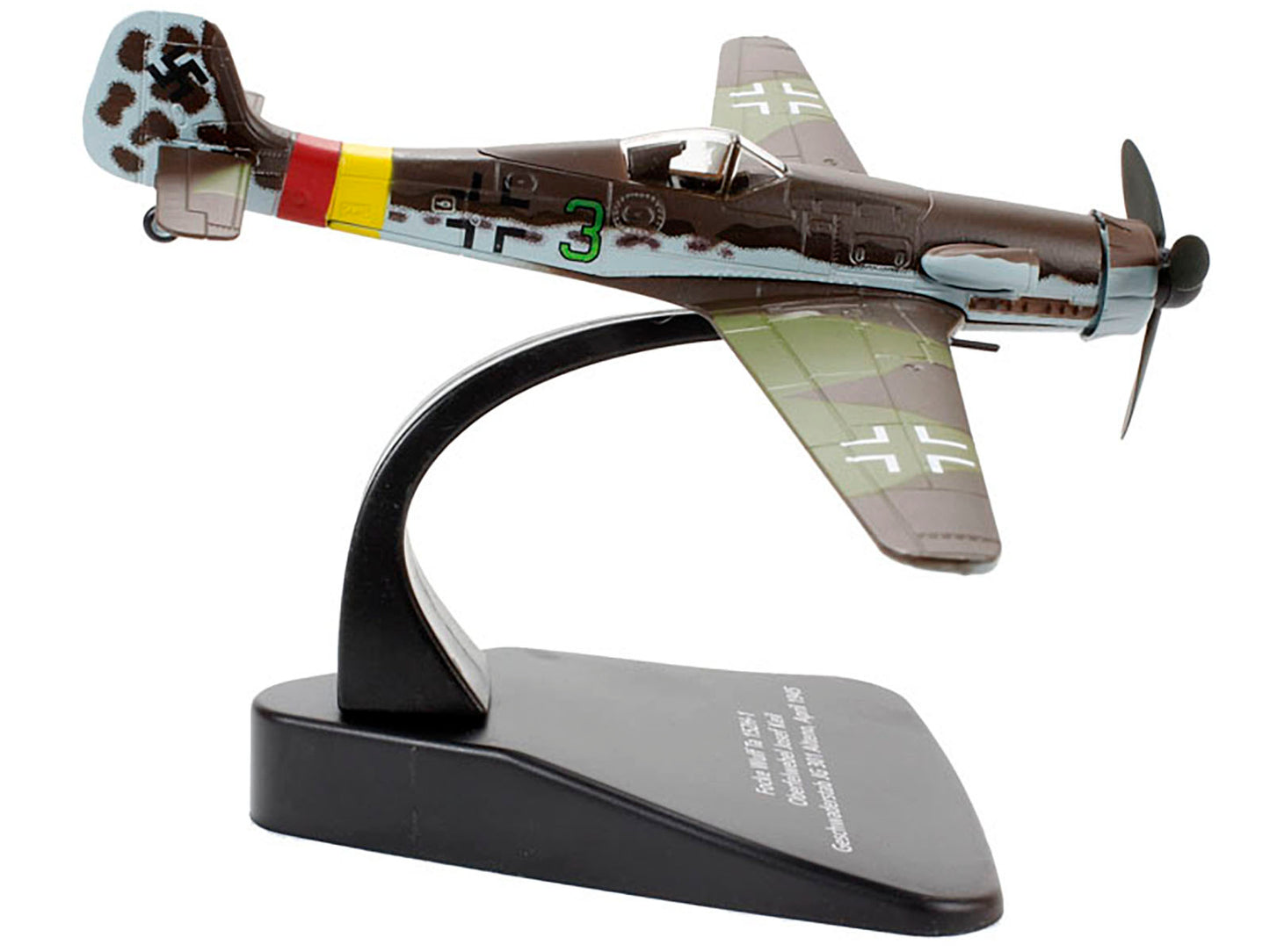 Focke-Wulf Ta 152 H-1 Fighter Plane Pilot: Oberfelwebel Josef Keil Geschwaderstab JG 301 Alteno April (1945) "Oxford Aviation" Series 1/72 Diecast Model Airplane by Oxford Diecast