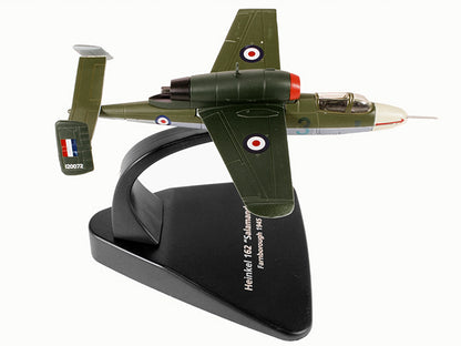 Heinkel 162 "Salamander" Jet Fighter Farnborough England (1945) "Oxford Aviation" Series 1/72 Diecast Model Airplane by Oxford Diecast