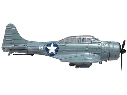 Douglas Dauntless SBD-4 VMSB-233 "Sister" Bomber Plane Guadalcanal Soloman Islands (1943) "Oxford Aviation" Series 1/72 Diecast Model Airplane by Oxford Diecast