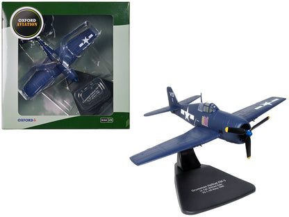 Grumman Hellcat F6F-5 Fighter Aircraft "Lt. Cdr. Willard E. Eder VS-1" (1945) United States Navy "Oxford Aviation" Series 1/72 Diecast Model Airplane by Oxford Diecast