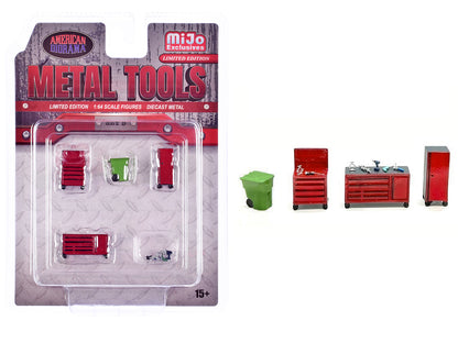 "Metal Tools" Set B of 5 Pieces Limited Edition 1/64 Scale Models by American Diorama