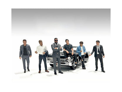 "Gentlemen's Club" 6 piece Figure Set for 1/24 Scale Models by American Diorama