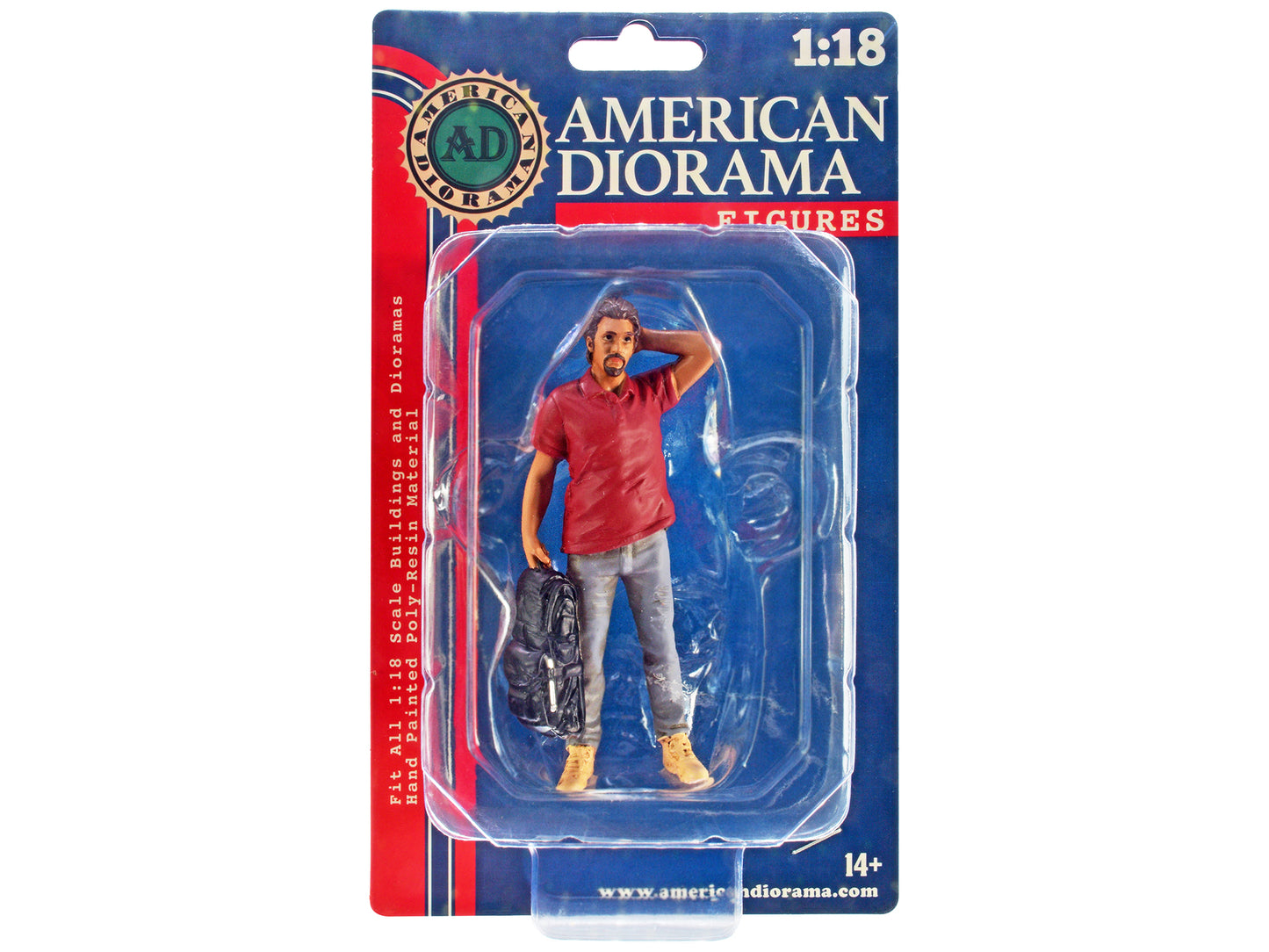 "Campers" Figure 4 for 1/18 Scale Models by American Diorama