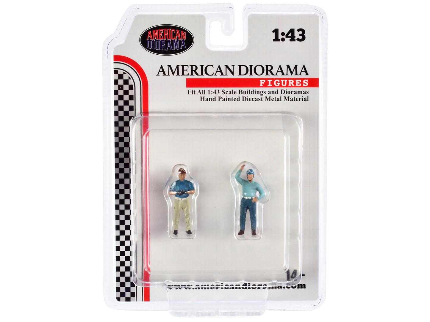 "Racing Legends" 50's Set of 2 Diecast Figures for 1/43 Scale Models by American Diorama