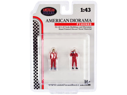 "Racing Legends" 70's Set of 2 Diecast Figures for 1/43 Scale Models by American Diorama